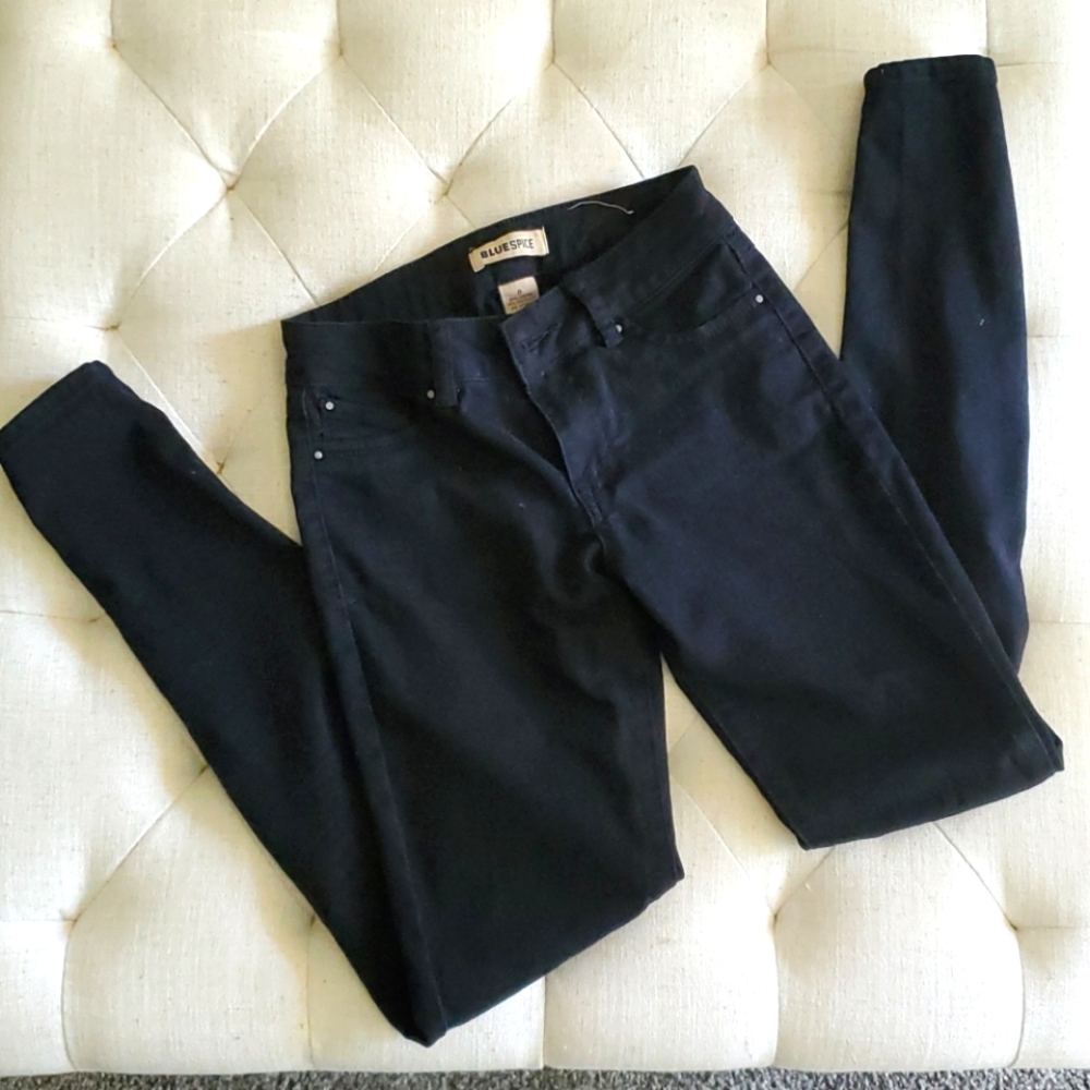 Blue Spice Black Skinny Jeans
